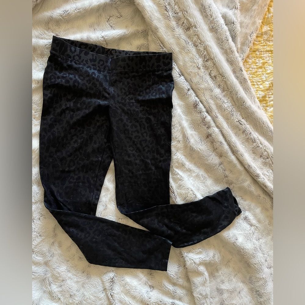 Express Halloween Costume Kitty Cheetah print black leggings Cat athletic small